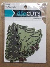 Die Cuts Christmas Trees The Paper Studio 14 Pieces 7 Each DIY Crafts Scrapbook