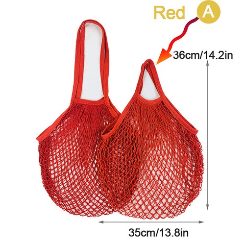 Reusable Grocery Produce Bags Cotton Mesh String Net Tote Bag Fruit Vegetable-mx - Photo 21/38