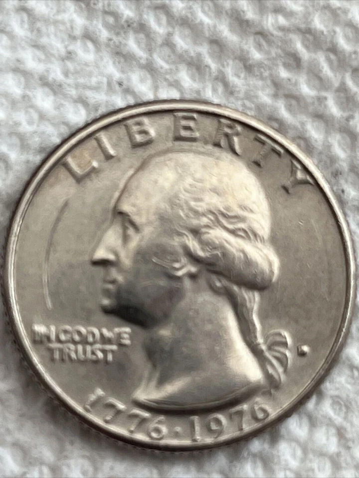 ОШИБКИ 1776-1976 D двухсотлетие четверть заполненный новом знак - с ошибками см. фото - Изображение 4 из 4