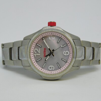 Stainless Steel Analog Watch with Mineral Crystal Mountroyal Two-tone IP-plated White Dial Watch - 1CS79A | JTV main image 3