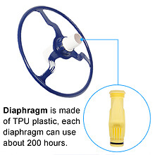 Automatic Swimming Pool Vacuum Cleaner Inground Above Ground & Hose Set Blue - Picture 10 of 12