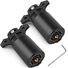7 Way Trailer Plug 2 Pack , 12V 7 Pin Trailer Wiring Replacement Plug, 7