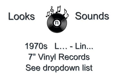 1970s 7'' VINYLS - VARIOUS ARTISTS / TITLES - L... - LIN... - EX / VG+