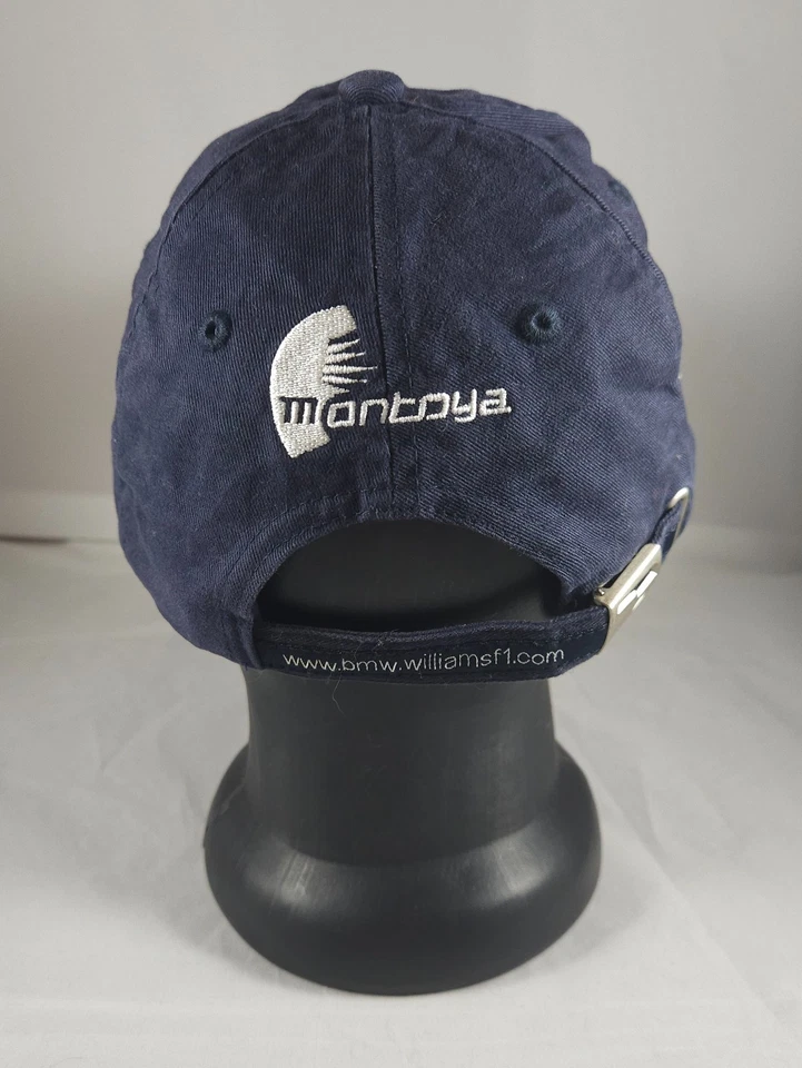 Gorra Montoya Williams F1 2003 rara "BMM" ERROR DE FÁBRICA sombrero oficial del equipo BMW sistema operativo Foto 4 de 4