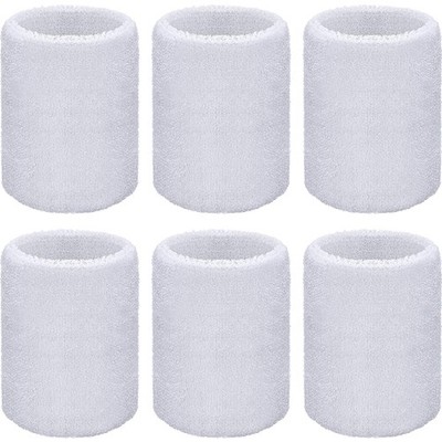 Willbond Schweißbänder Handgelenk 8x8 cm 2 Lagen Saugfähig