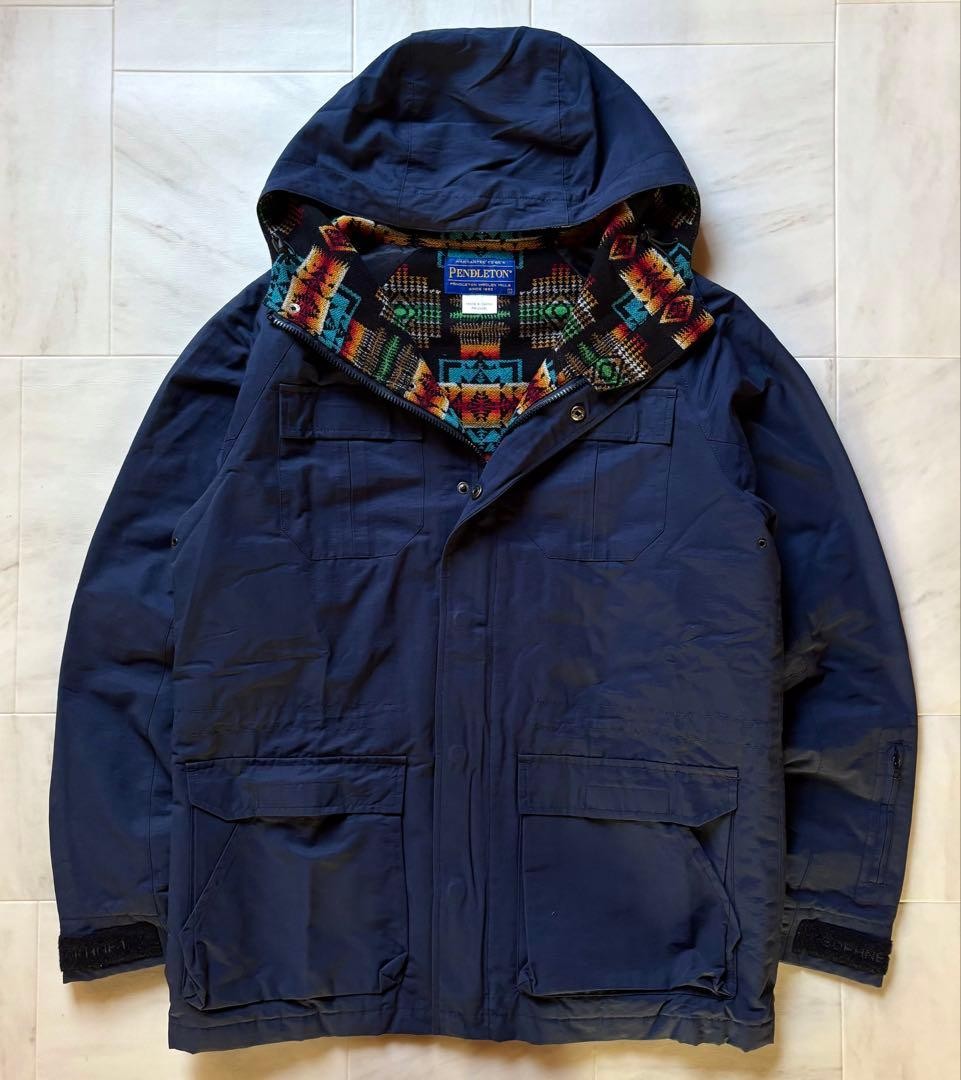 Sofnet Pendleton Mountain Parka Navy L Size -Coll… - image 4