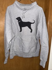 THE BLACK DOG MENS XS GRAY PULLOVER HEAVYWEIGHT HOODIE B77