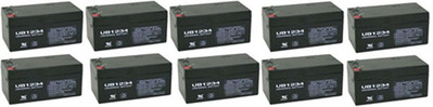 UPG UB1234 12V 3.4AH SLA Sealed Lead Acid Battery F1 TT - PACK OF 10