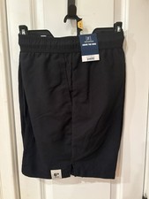 GEORGE Above The Knee Men  s Basic Swim Short Black Soot Size L 36-38 NWT WR