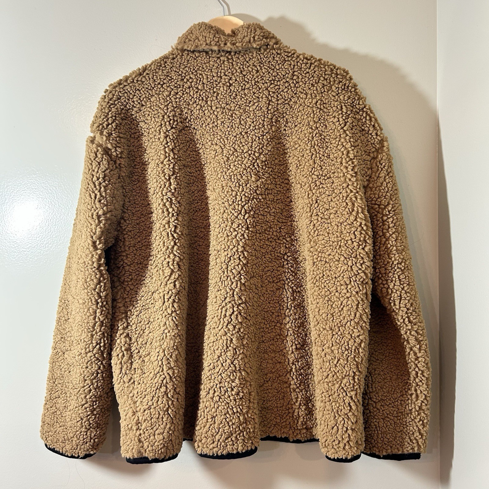 NWT J. Crew Teddy Sherpa Barn Jacket Coat Size Large Cozy Boho image 3