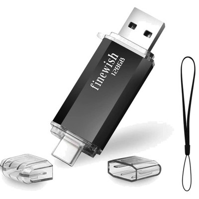 USB Stick USB Typ C 128GB OTG Speicher 2 in 1 Flash Drive