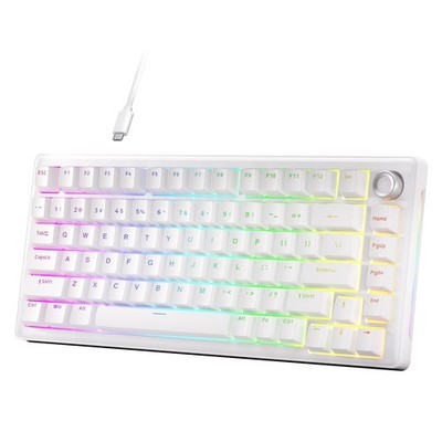 DK81E 75 Mechanical Gaming Keyboard, Hot-Swappable, Pre-Lubed Linear Switches...