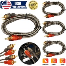 1-4 Pcs RCA Audio Cable Twisted Pair with Noise Reduction Interconnect Amp Wire