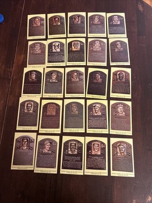 Lot Of 25 Aaron Mays Gehrig Baseball Hall of Fame Postcards Mike Roberts Color!