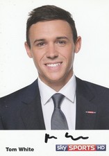 Tom White [TV Presenter - Sky Sports] Signed Colour Promo Card