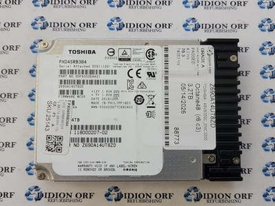 TOSHIBA 3.84TB 2.5'' SAS Server SSD PX04SRB384, Grade A, SKU 25143