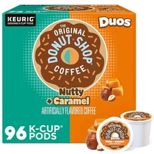 The Original Donut Shop Duos Nutty + Caramel Keurig Single-Serve K-Cup Pods, Med