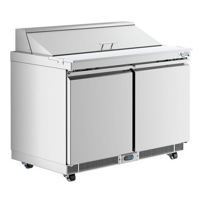 48'' VersaHub WiFi-Enabled 2 Door Front Breathing Cutting Top Sandwich Prep Table
