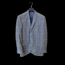 Vintage 70's Sears Men's Store Plaid Houndstooth Sport Jacket Coat Blazer