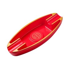 Roter Zigarrenaschenbecher 2 Ablagen Bootform Tisch Aschenbecher Tragbar