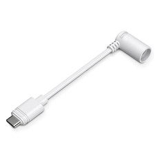 White Ring Barrel Plug to USB-C Adapter - Compatible with 1St Gen Solar Panel, S