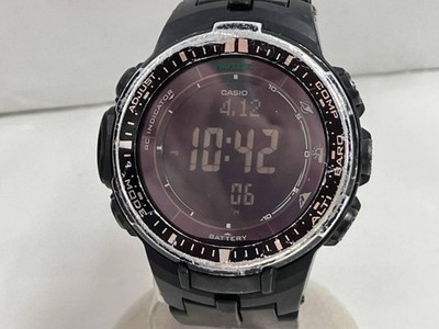 CASIO PRW3000 Pro Trek Watch Case Damage Overall Damaged Authentic Status