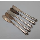 Lot of 5 Sterling Silver Lunt Alexandra Butter Knives 137g