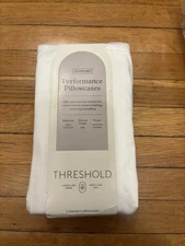 Threshold new white standard pillowcases