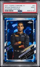 2021 TOPPS CHROME FORMULA 1 SAPPHIRE EDITION #67 JEHAN DARUVALA PSA 9