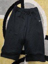 Vtg White Tag Nike Fitdry Sportswear Black Ladies Capri Pants Size Medium 10-12