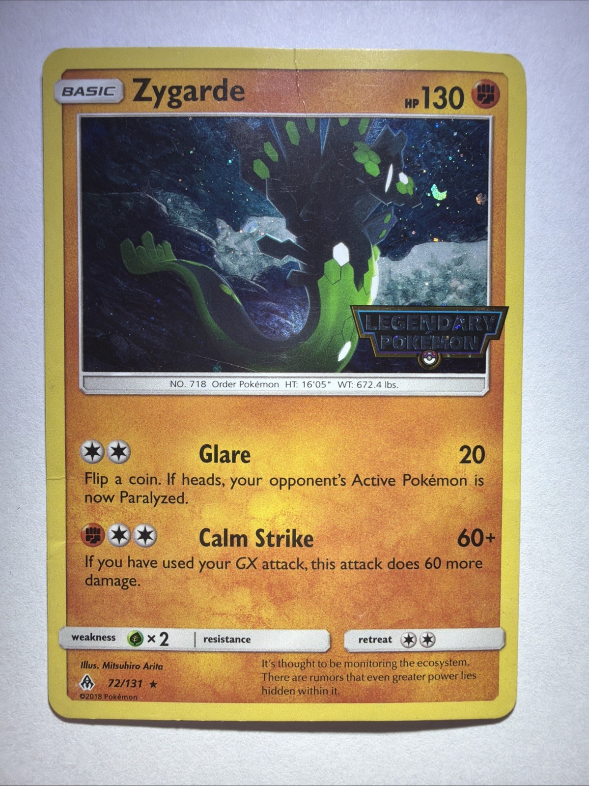Zygarde - (Cosmos Holo) 072/131 Miscellaneous Cards & Products Holo