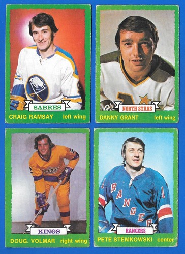 1973-74 OPC O PEE CHEE NHL CARD DARK GRAY BACK ERROR VARIATION 133-264 SEE LIST - Picture 288 of 457