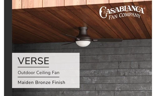NEW Casablanca Verse 44" Modern Ceiling Fan - Bronze - LED - Remote - 59154 - Picture 2 of 10