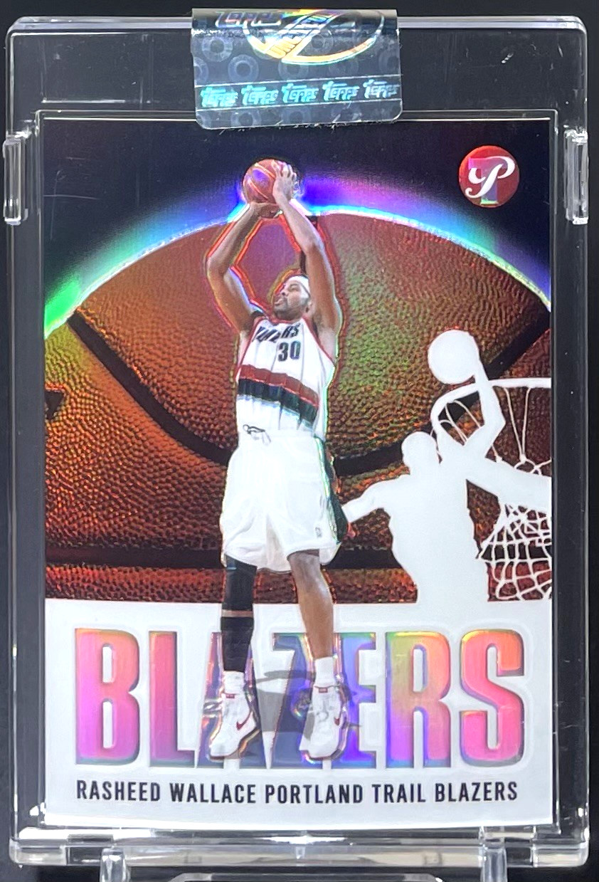 ( /149 ) Rasheed Wallace 2003-04 Topps Pristine #30 Refractor Encased Blazers