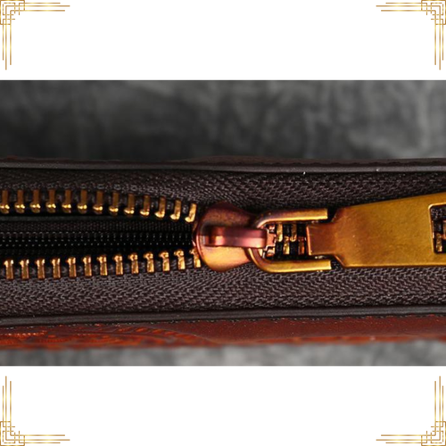 Women Handmade GENUINE LEATHER Floral Embossed Ladies Long Purse Phone Wallet - Picture 8 of 12