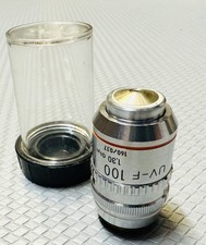 Nikon UV-F 100x obiettivo microscopio ad immersione glicerina con correzione 160mm