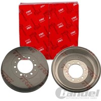 2X TRW Bremstrommeln Hinten Passend FÜR Toyota Fortuner Hilux Links+Rechts |