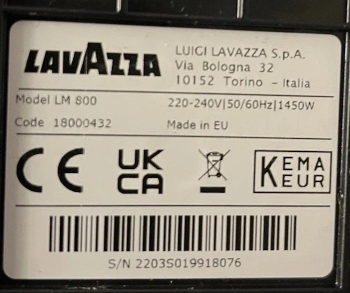 Macchina da caffè Lavazza a Modo Mio Piccola (Crema/Bianco) per ricambi - Immagine 2 di 4