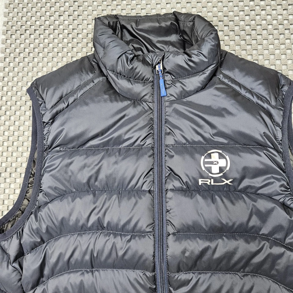 Ralph Lauren RLX Down Puffer Vest Mens M Blue Lightweight Full Zip - Image 4 of 4