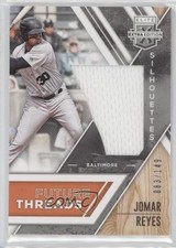 2017 Elite Extra Edition Future Threads Silhouettes Silver /149 Jomar Reyes 0s3