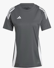 Adidas Women&rsquo;s Tiro 24 AEROREADY Soccer Jersey 2XLT Team Mid Gray/White NWT