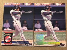 1994 DONRUSS - BASE & GOLD PARALLEL - DAVE JUSTICE BRAVES #25