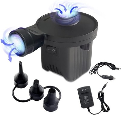 Electric Air Pump Portable Quick-Fill Air Mattress Pumps for Inflatable