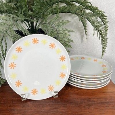 Vintage Set Of 7 Paul McCobb Jackson China Contempri Sparkler 7.5