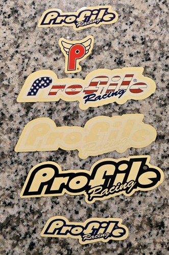 Profile Racing BMX Stickers ( authentic ) Lot of 6 Profile Power Pack .