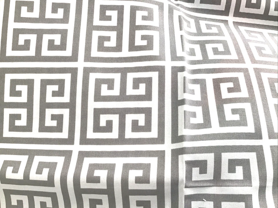 Premier открытый ткани башни серый геометрический 2 ярда лот - Изображение 3 из 4