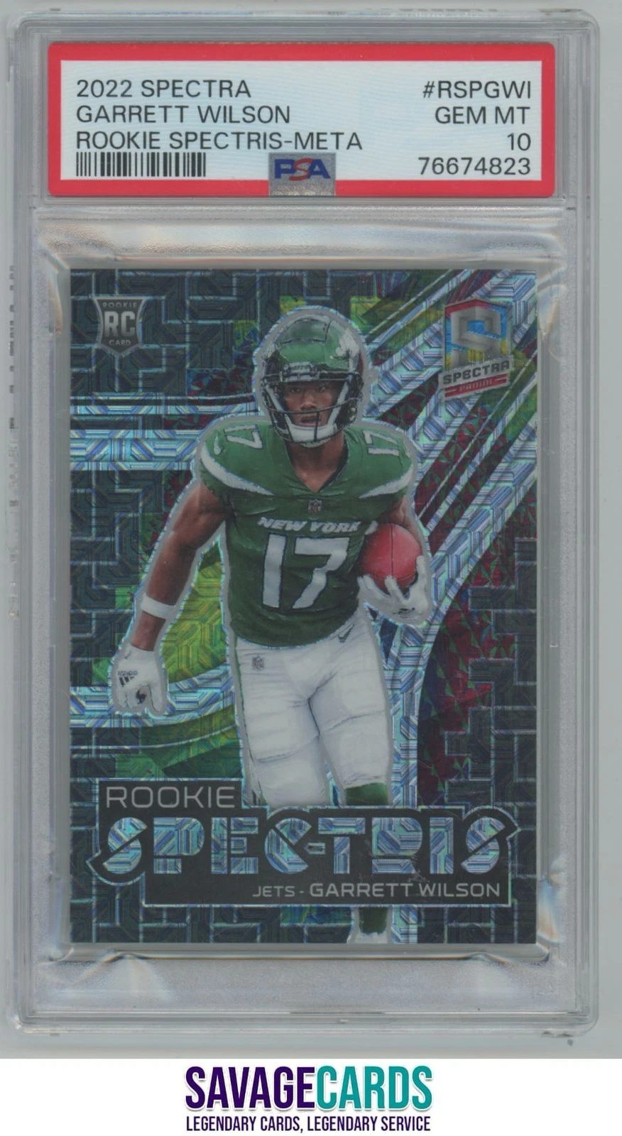 Garrett Wilson Panini Spectra Rookie Spectris #RSPGWI Meta