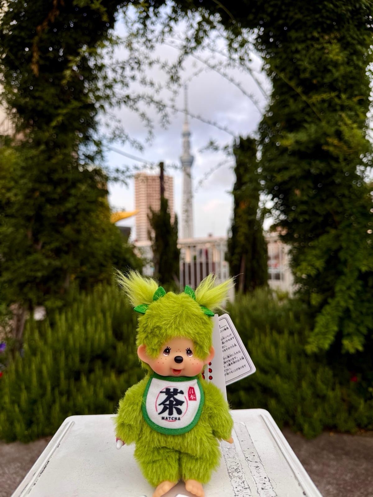 Monchhichi Matcha Keychain Girl Plush Figure 1 Piece 249954 Sekiguchi Japan New