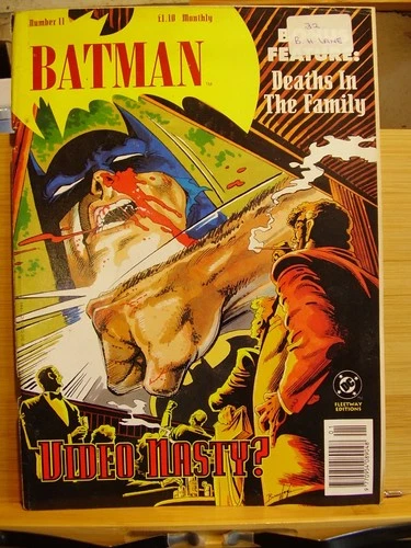 BATMAN COMIC DC FLEETWAY 1994 # 11 VIDEO NASTY