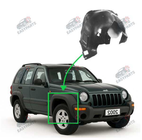Radlauf StoßStange Locaro Vorne Rechts FüR Jeep Cherokee 2001 - 2005-image